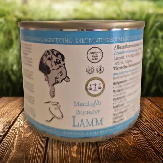 MaxiDogVit Schonkost Lamm